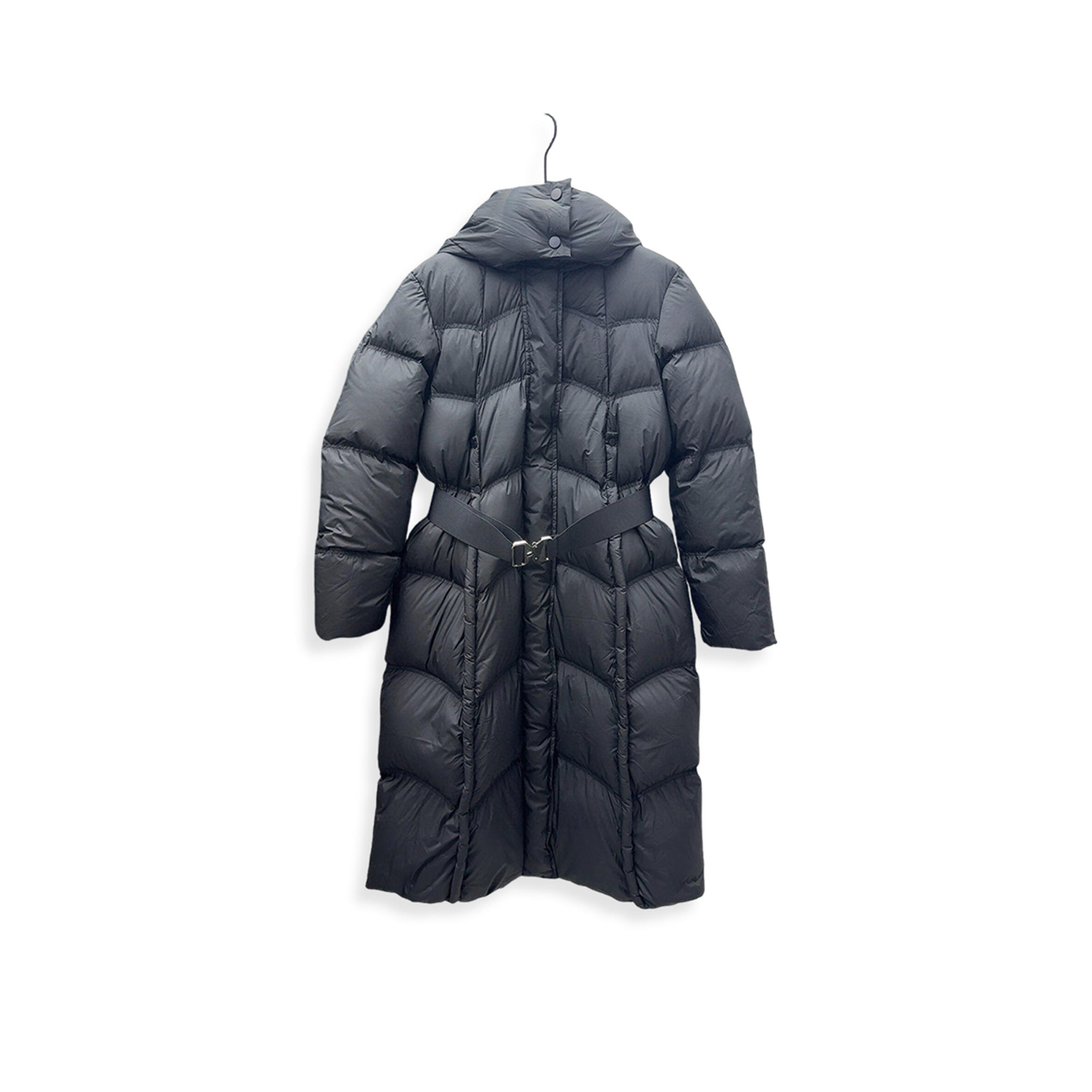 BURBERRY HOODED LONG DOWN JACKET 